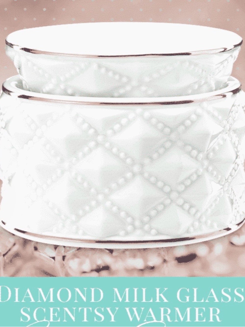 Diamond Milk Glass Scentsy
Warmer